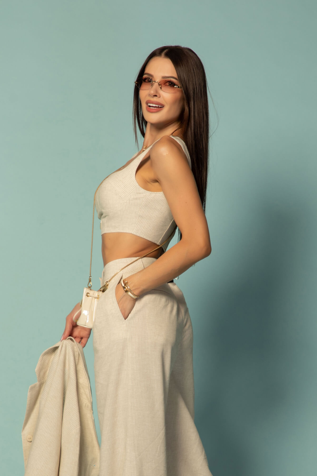 Linen Muse Μακρύ Παντελόνι Από Λινό - Beige - Εικόνα 27