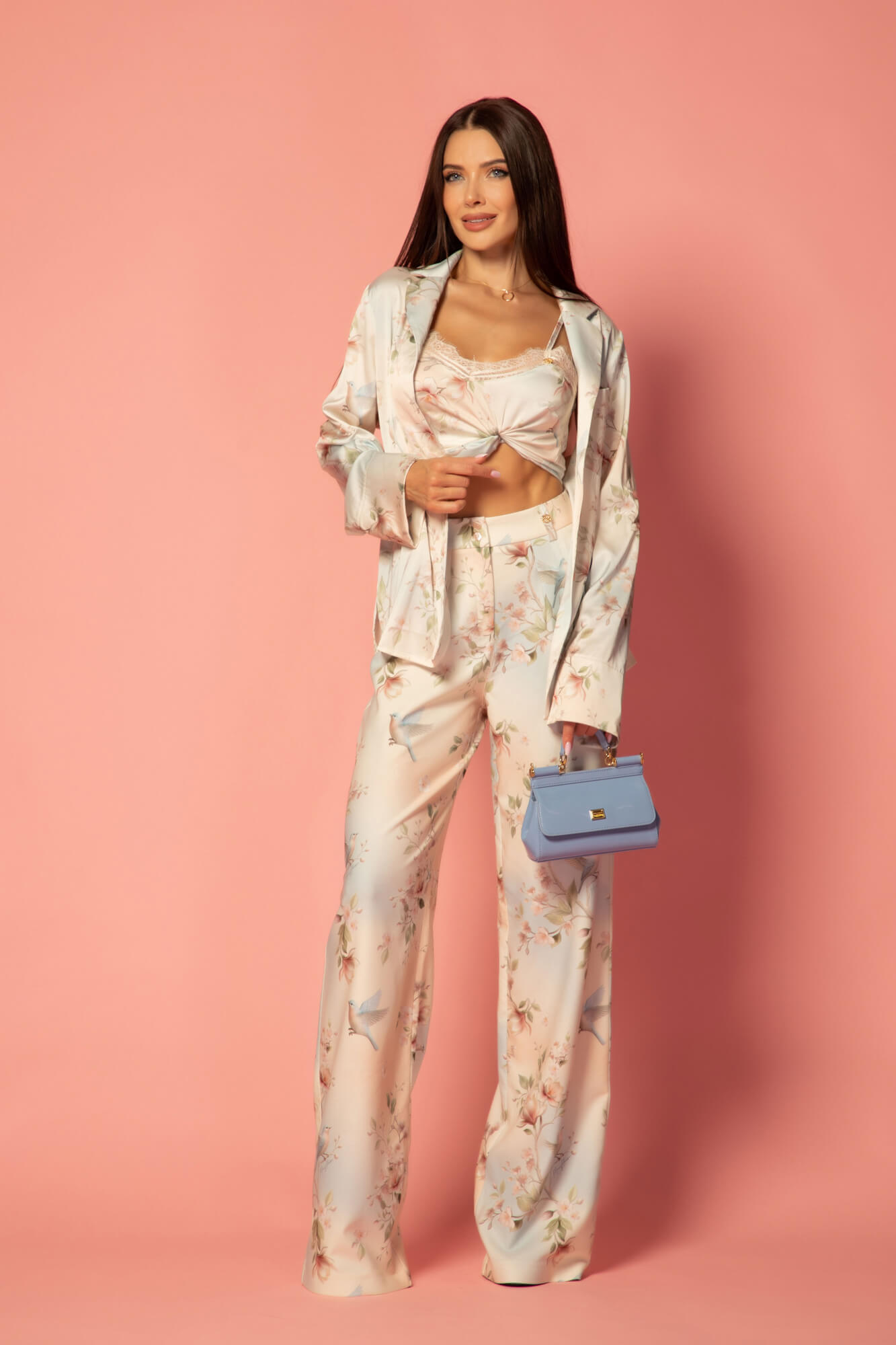 Silk Blossom Μακρύ Παντελόνι - Εικόνα 28