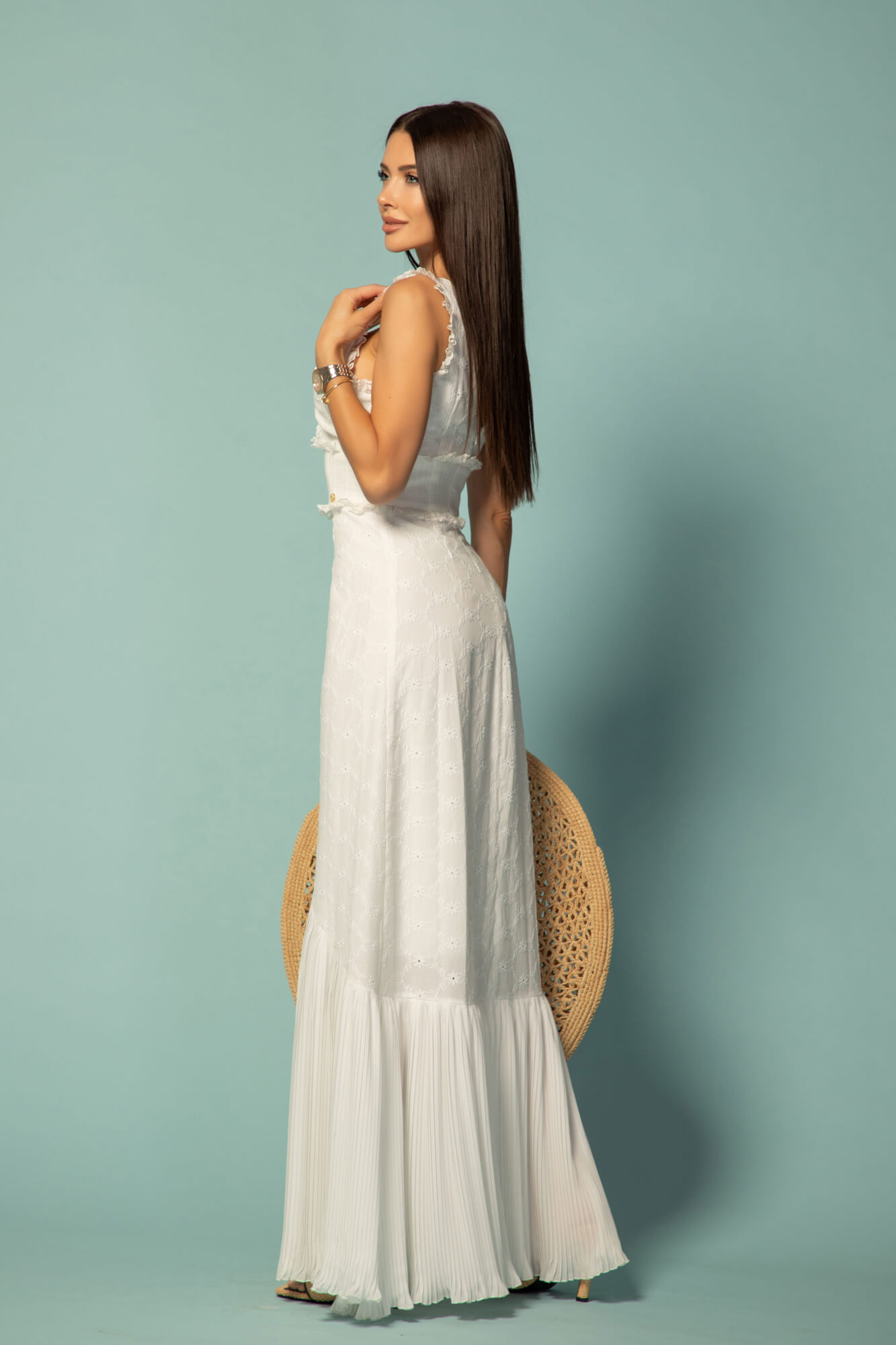 Style Story Μακρύ Φόρεμα - Ecru - Εικόνα 11
