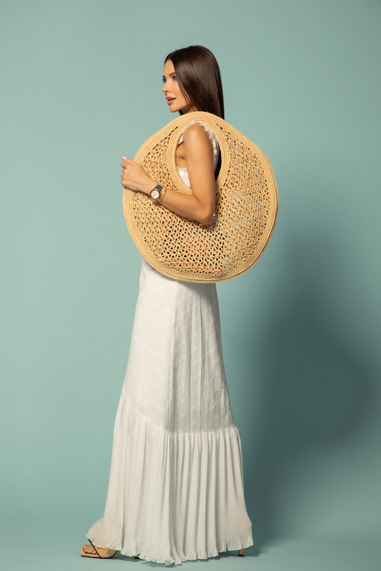 Style Story Μακρύ Φόρεμα - Ecru - Εικόνα 13