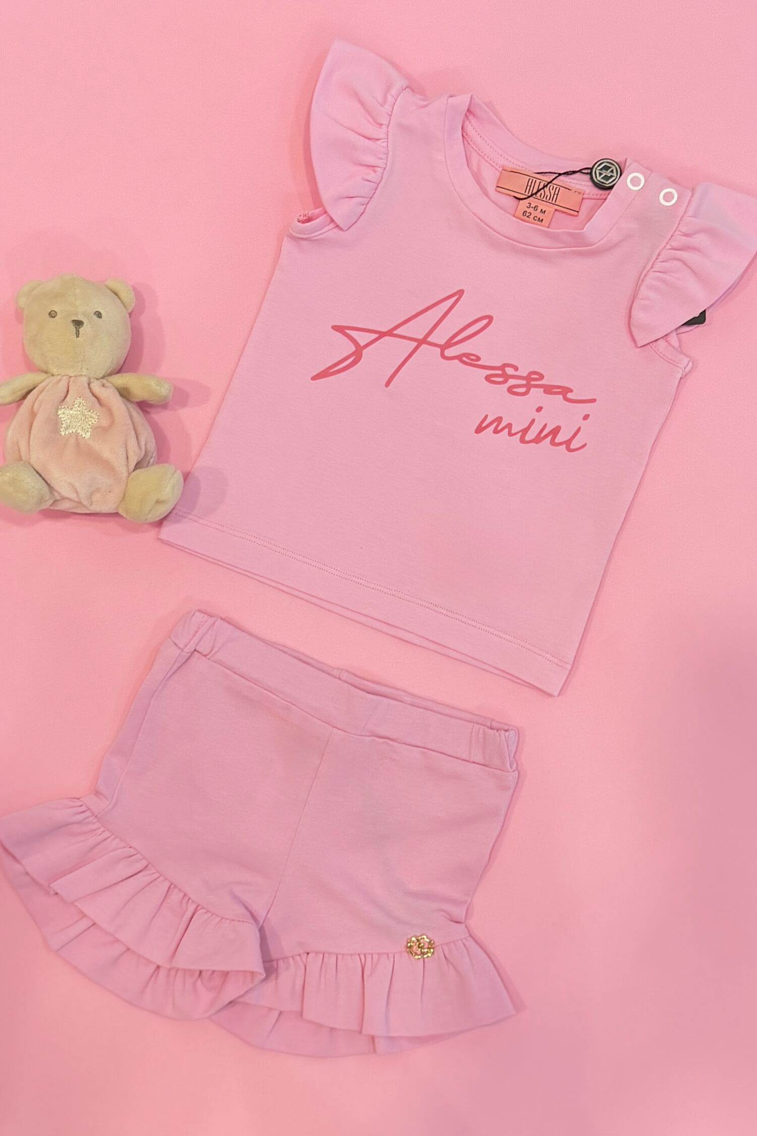 Baby Love Mini Κοντό Παντελόνι - Light Pink - Εικόνα 6