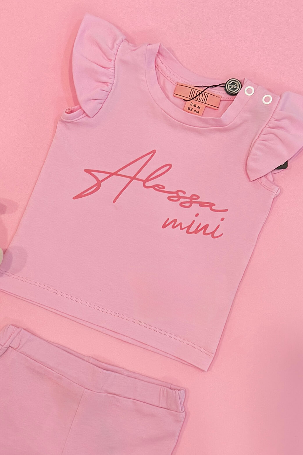 Baby Love Mini T-Shirt Από Βαμβάκι - Pink - Εικόνα 5