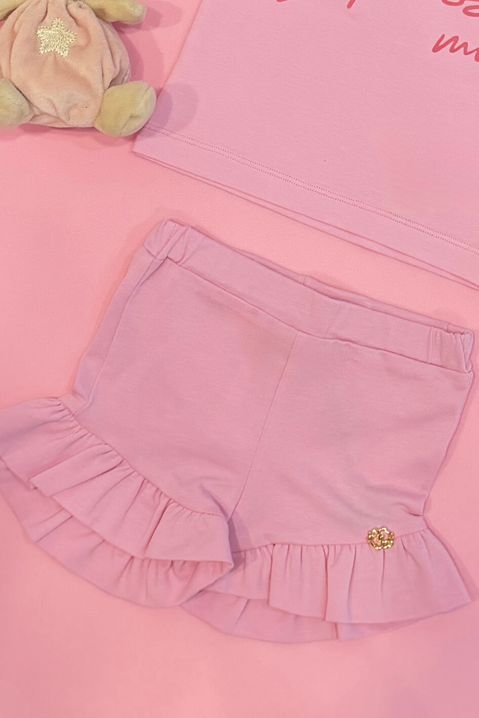 Baby Love Mini Κοντό Παντελόνι - Light Pink - Εικόνα 5