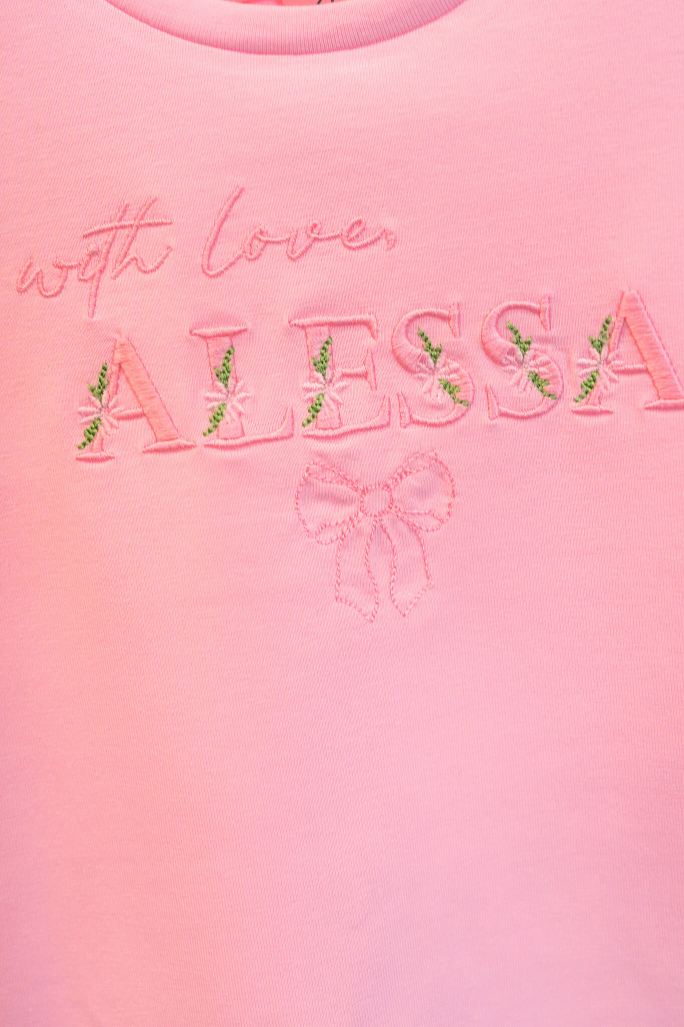 Spring Bloom Mini T-Shirt Από Βαμβάκι - Light Pink - Εικόνα 8