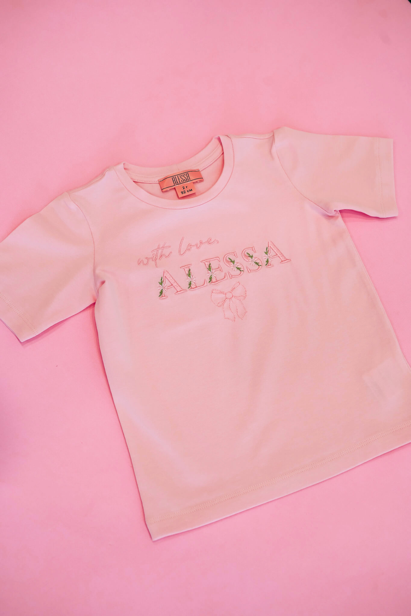 Spring Bloom Mini T-Shirt Από Βαμβάκι - Light Pink - Εικόνα 10