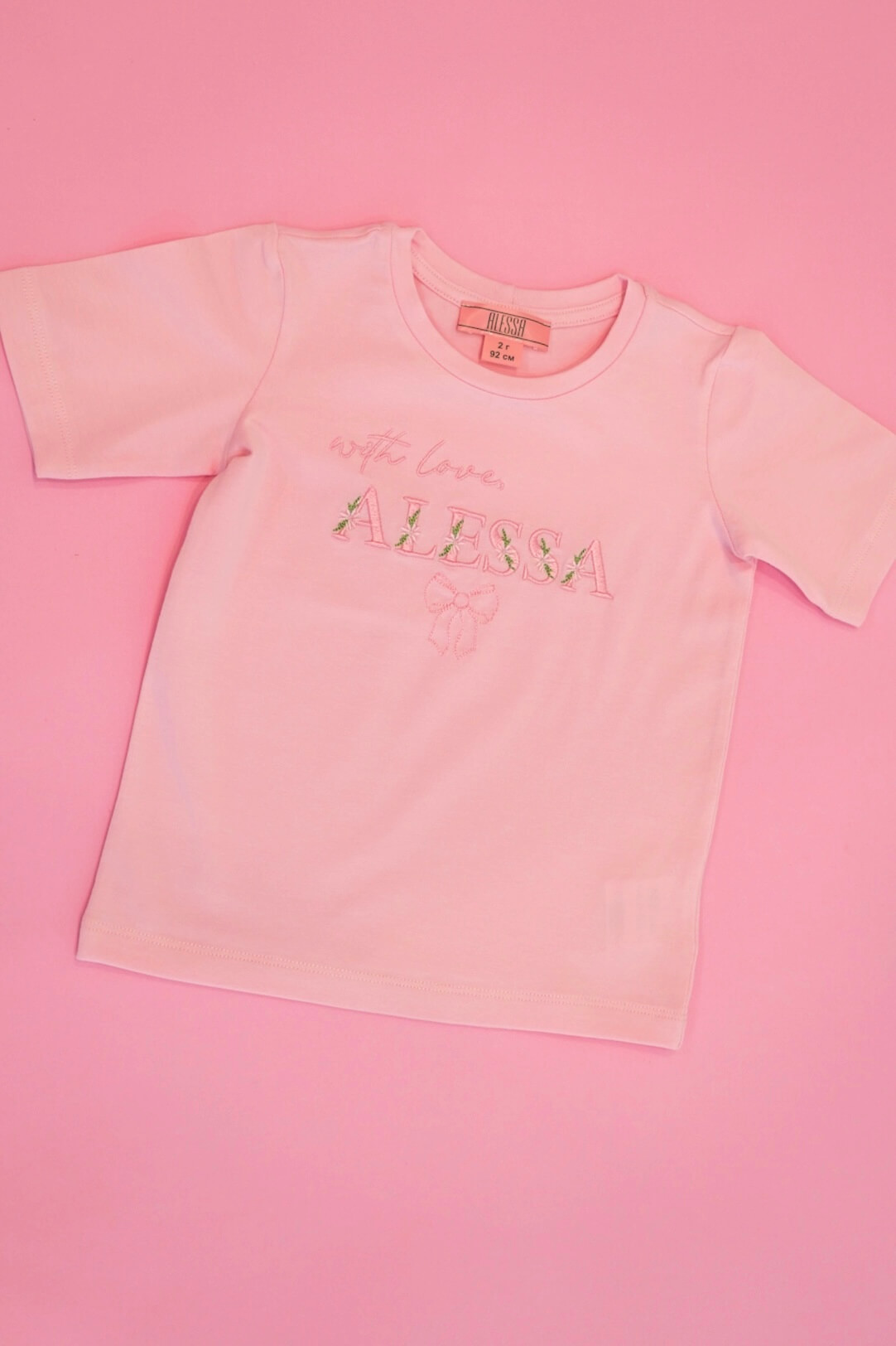 Spring Bloom Mini T-Shirt Από Βαμβάκι - Light Pink - Εικόνα 12