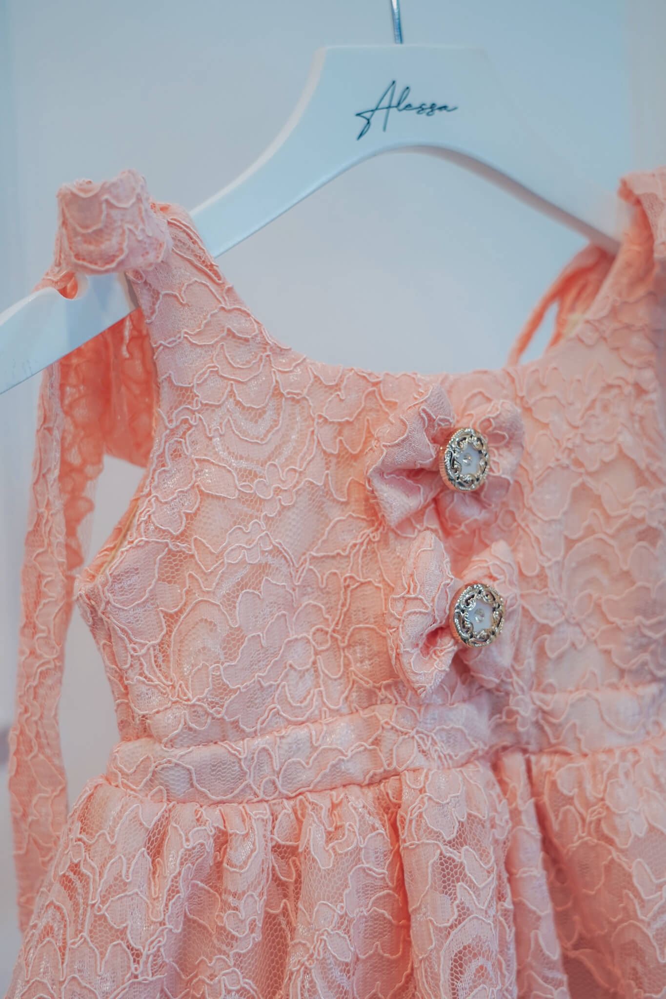 Sky’s Embrace Mini Φόρεμα - Peach - Εικόνα 6
