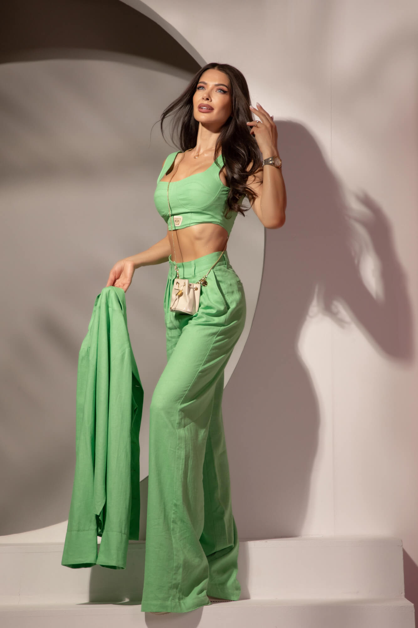 Linen Muse Πουκάμισο Από Λινό - Green - Εικόνα 24