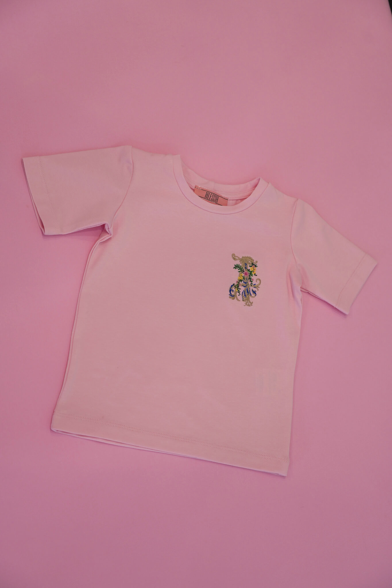 Alessa Royalty Mini T-Shirt με κέντημα - Light Pink - Εικόνα 6