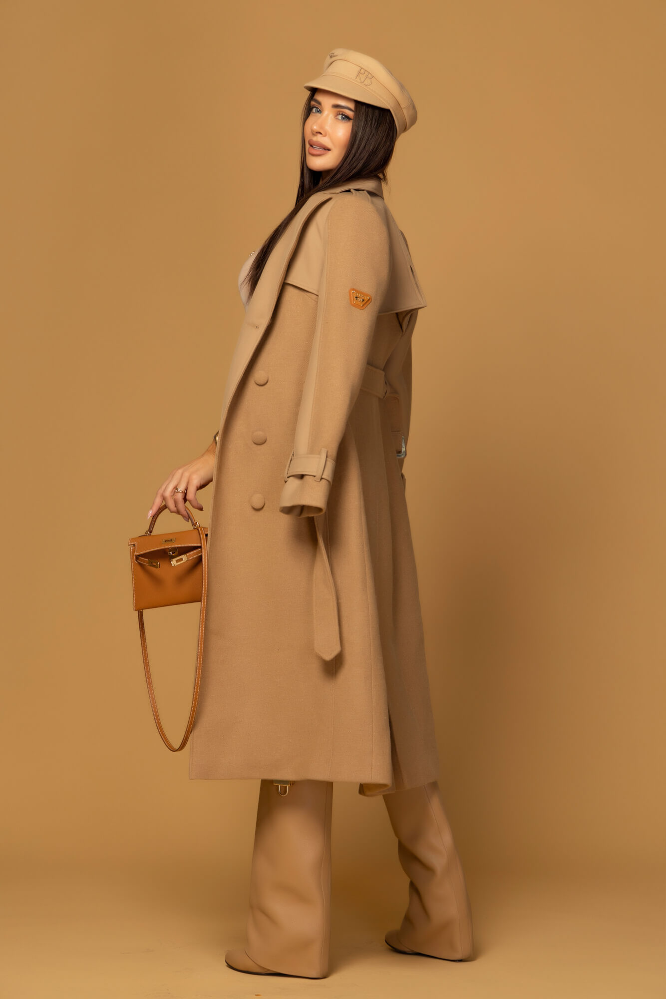Signature Luxe Παλτό Με Μαλλί - Mocha - Εικόνα 26