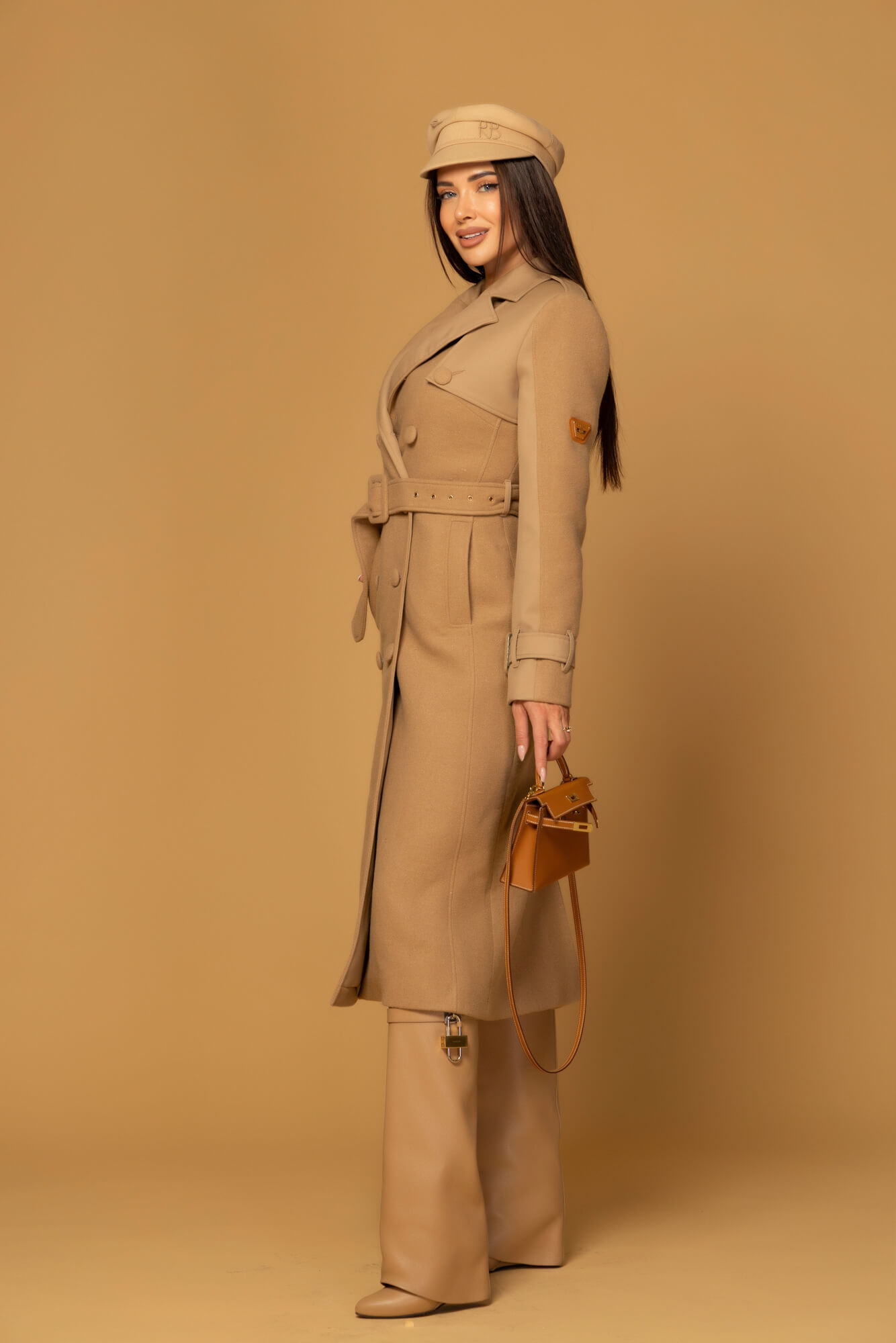 Signature Luxe Παλτό Με Μαλλί - Mocha - Εικόνα 30