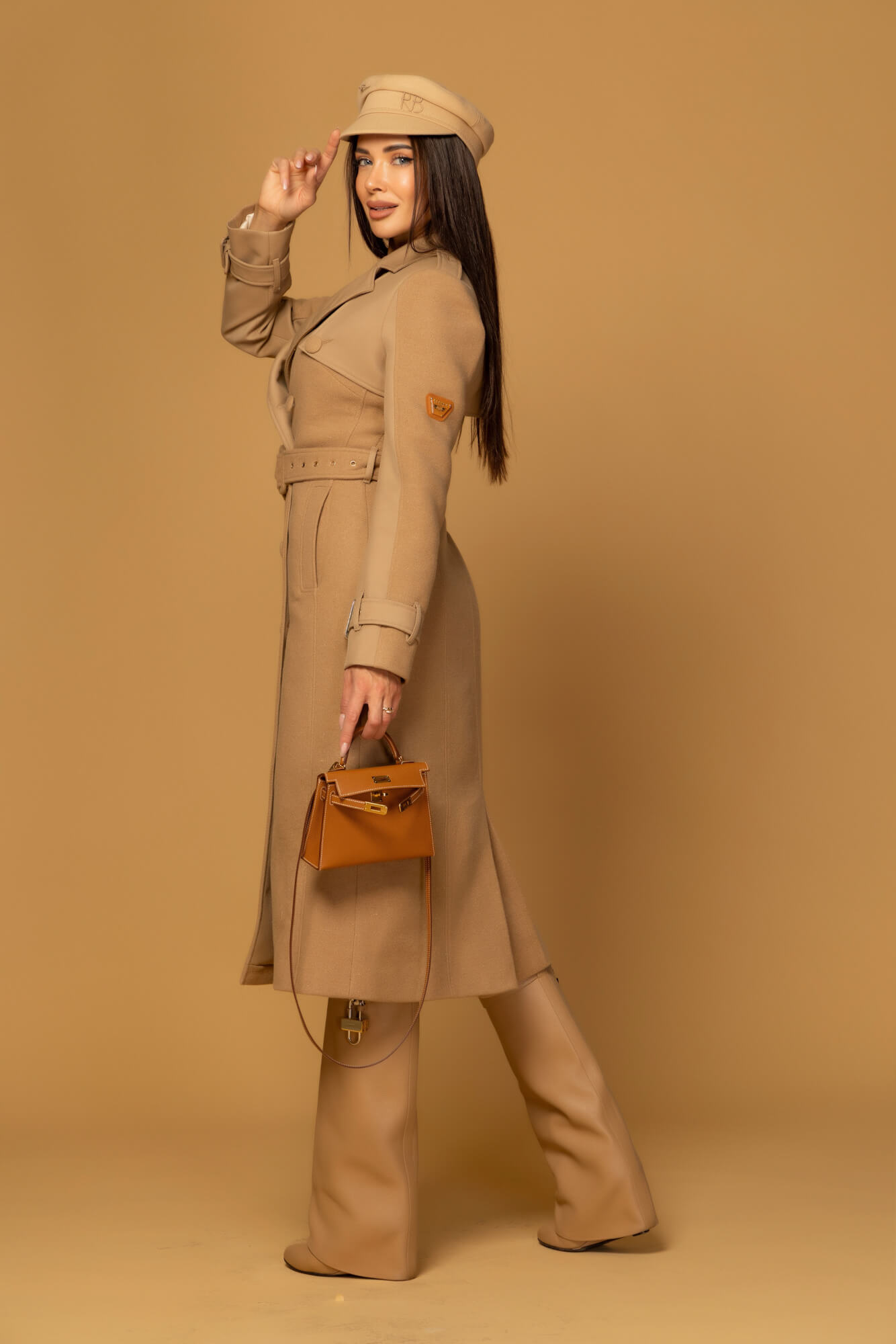 Signature Luxe Παλτό Με Μαλλί - Mocha - Εικόνα 32