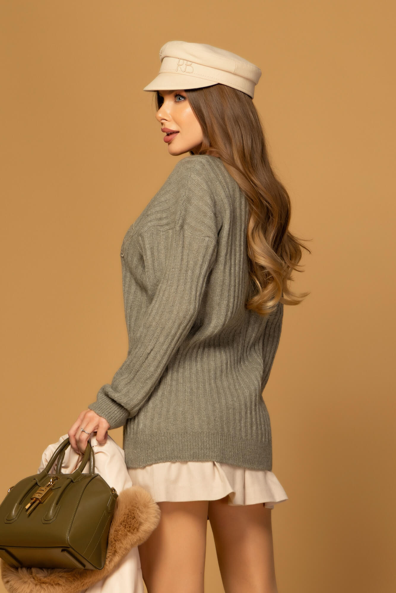 Wool Poise Μάλλινο Πουλόβερ - Light Green - Εικόνα 35