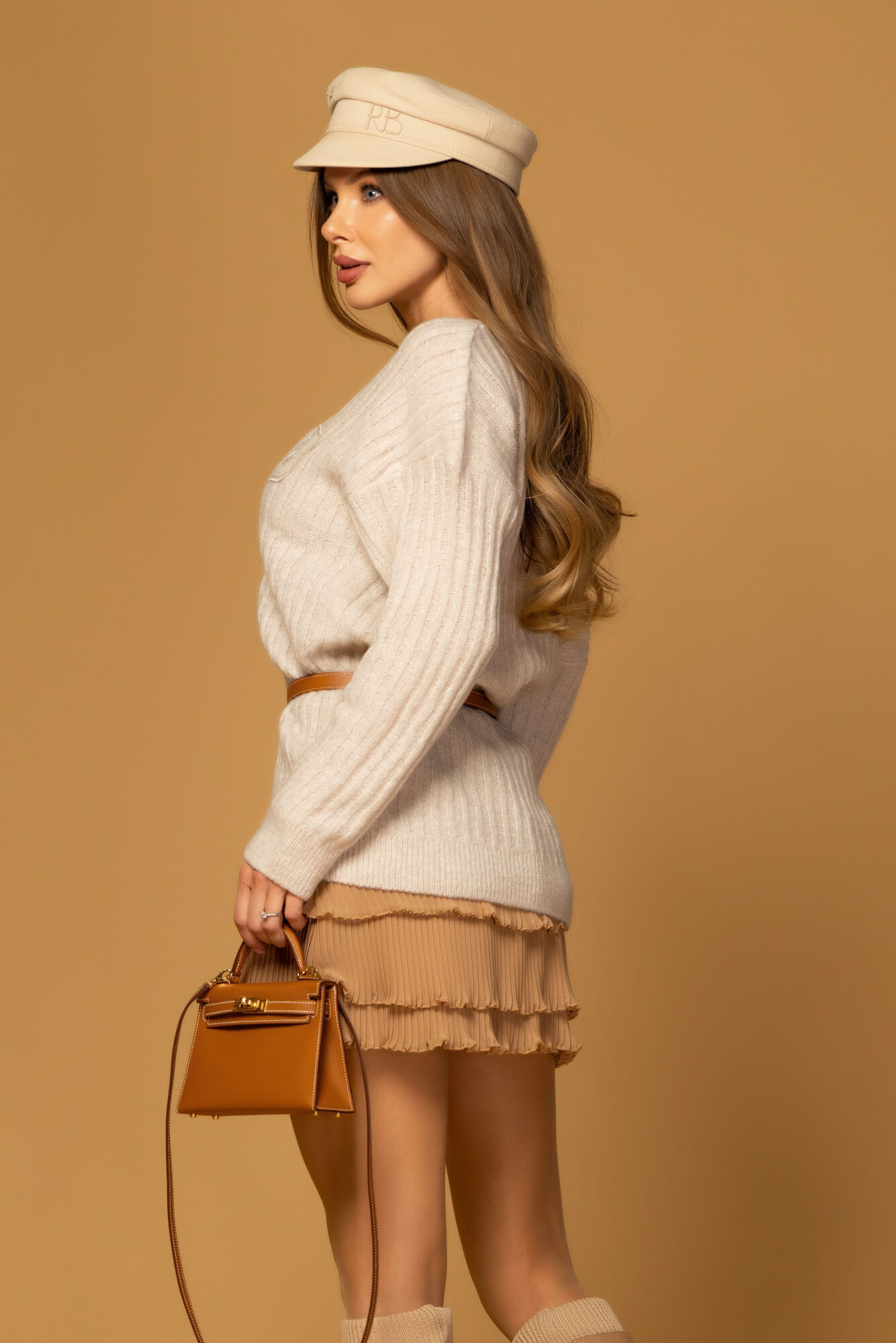 Wool Poise Μάλλινο Πουλόβερ - Soft Beige - Εικόνα 35