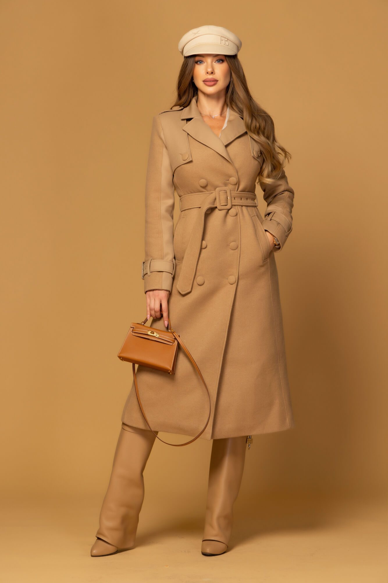 Signature Luxe Παλτό Με Μαλλί - Mocha - Εικόνα 23