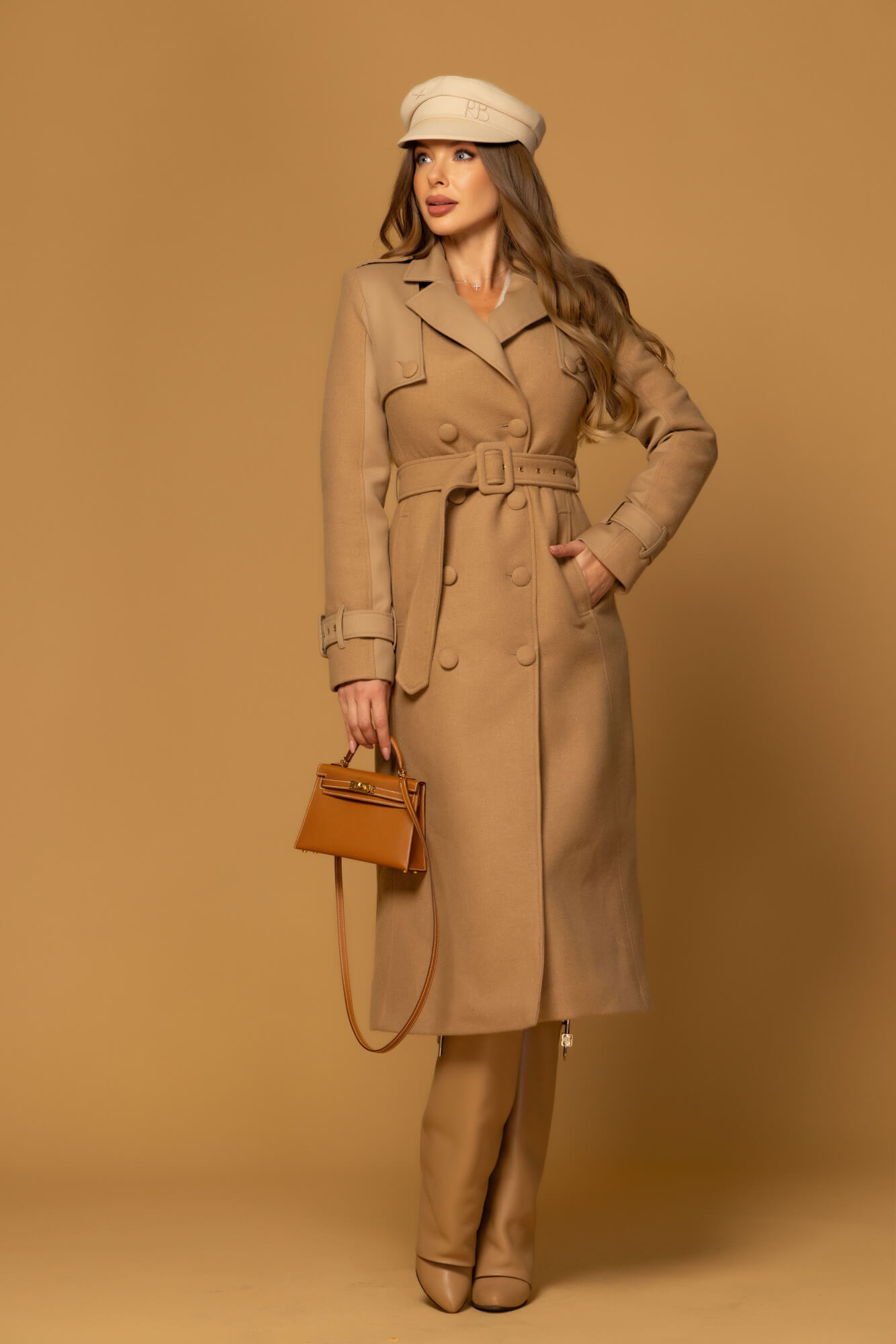 Signature Luxe Παλτό Με Μαλλί - Mocha - Εικόνα 28