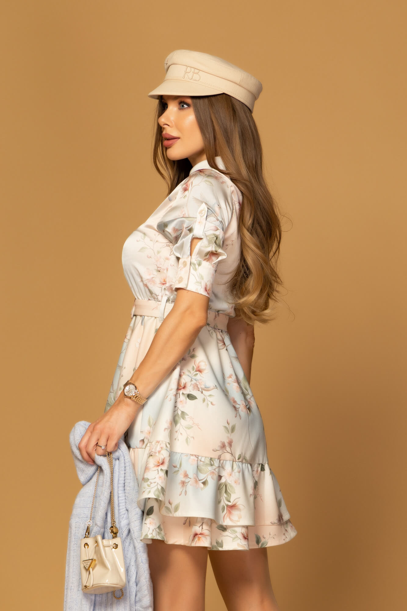 Silk Blossom ruffles Φόρεμα - Εικόνα 21