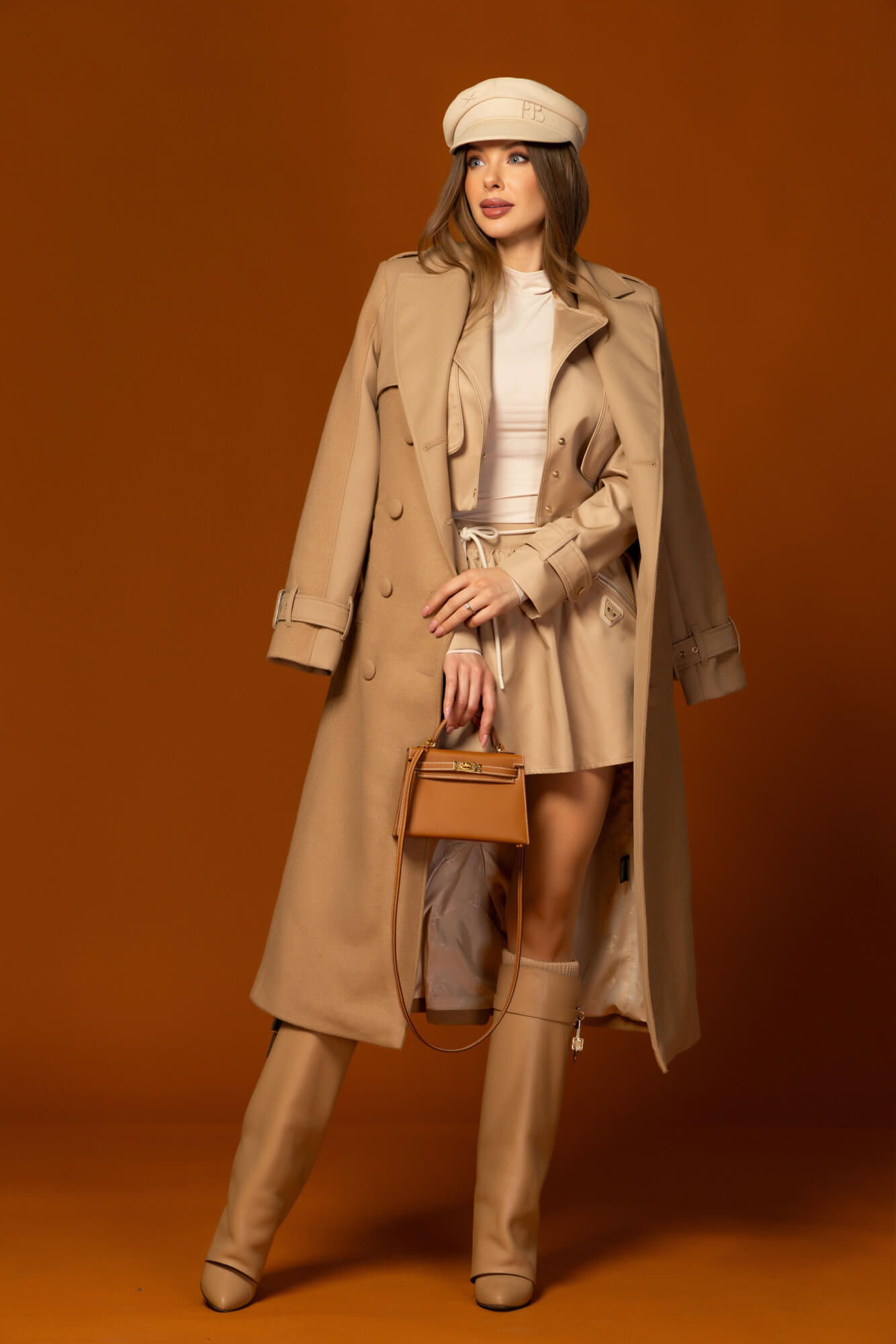 Signature Luxe Παλτό Με Μαλλί - Mocha - Εικόνα 36