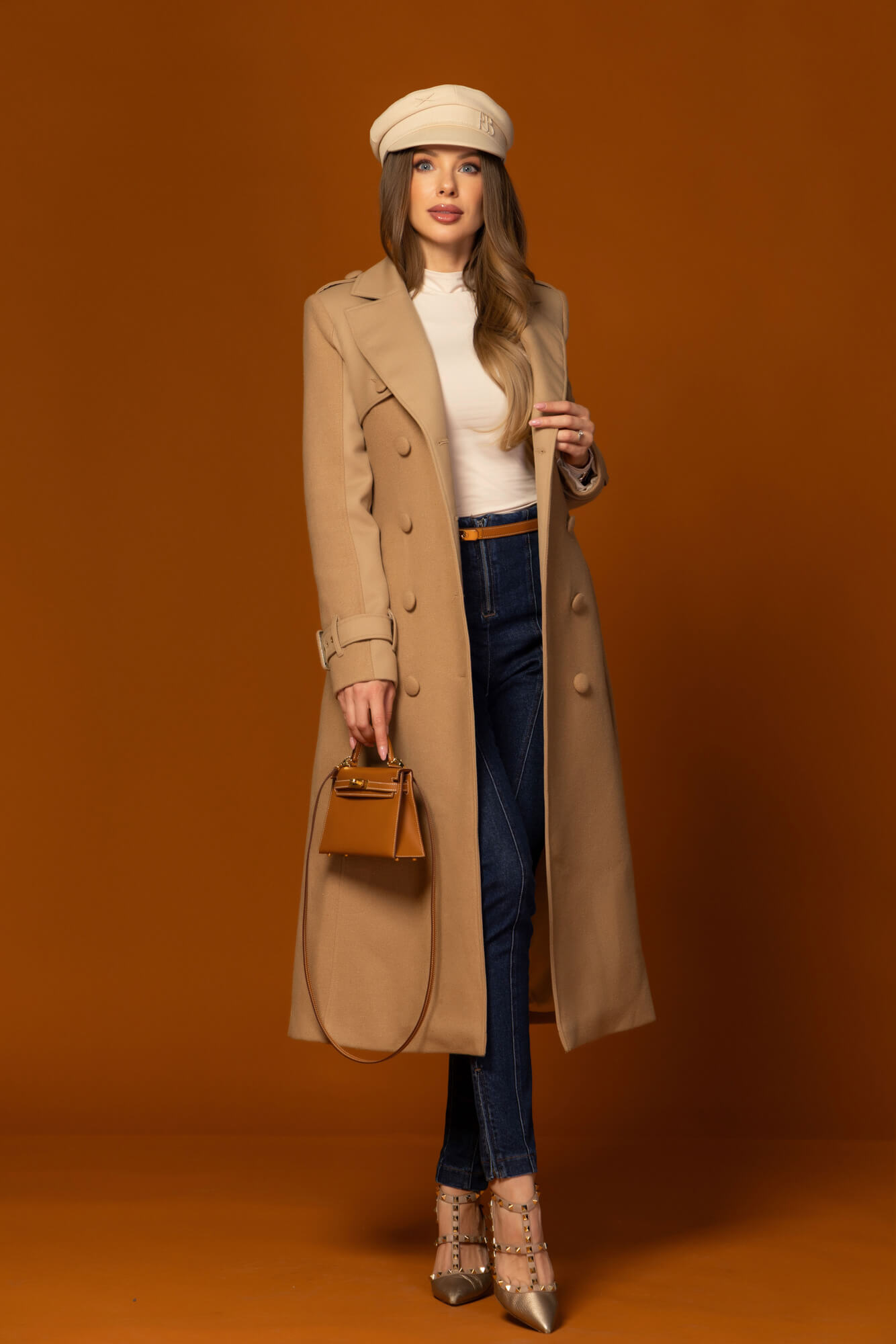 Signature Luxe Παλτό Με Μαλλί - Mocha - Εικόνα 38