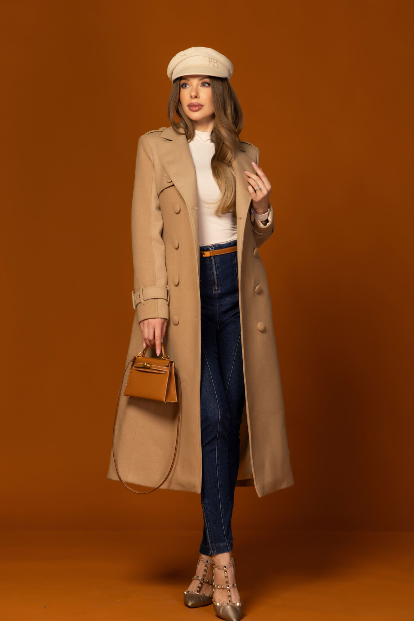 Signature Luxe Παλτό Με Μαλλί - Mocha - Εικόνα 39
