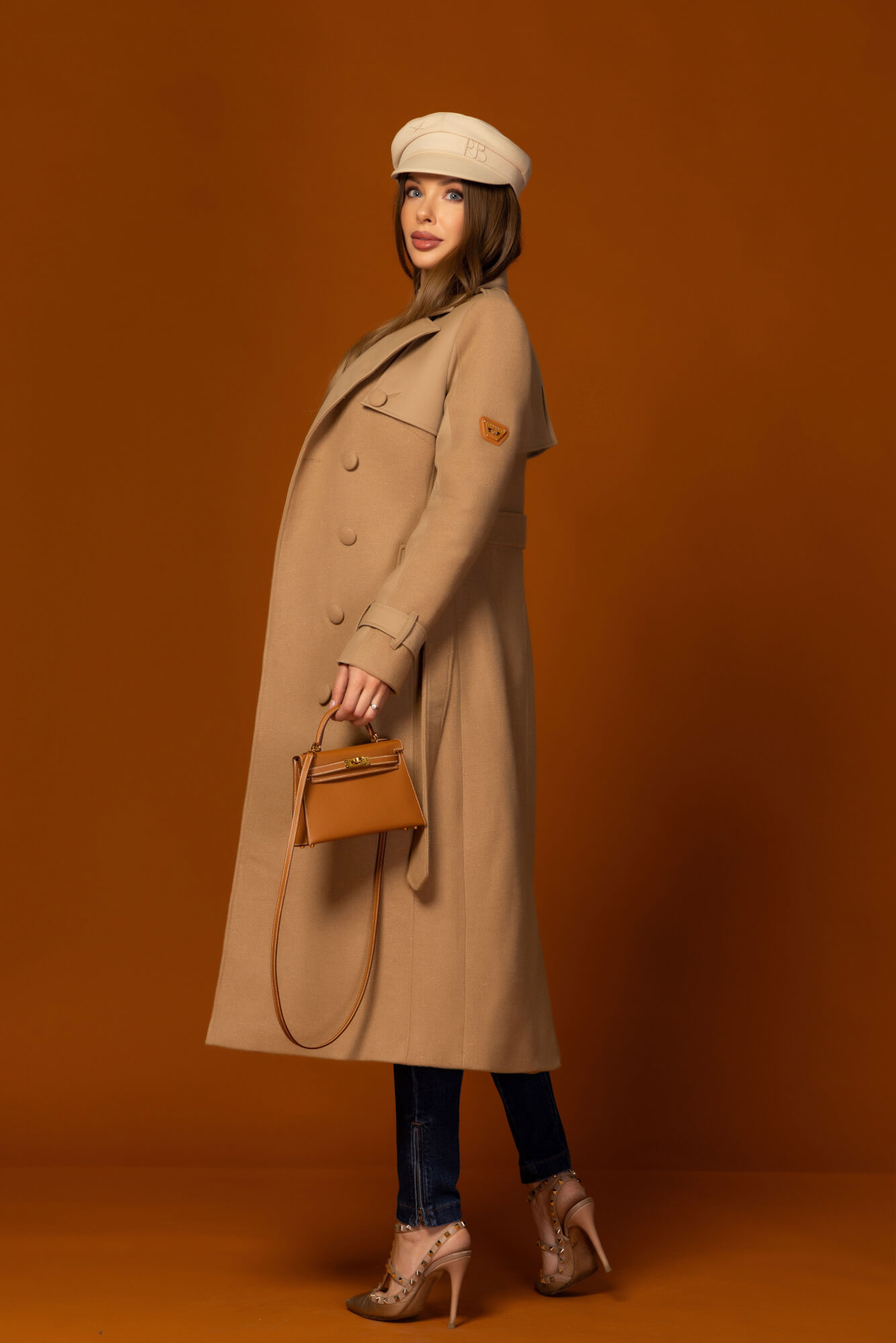 Signature Luxe Παλτό Με Μαλλί - Mocha - Εικόνα 40