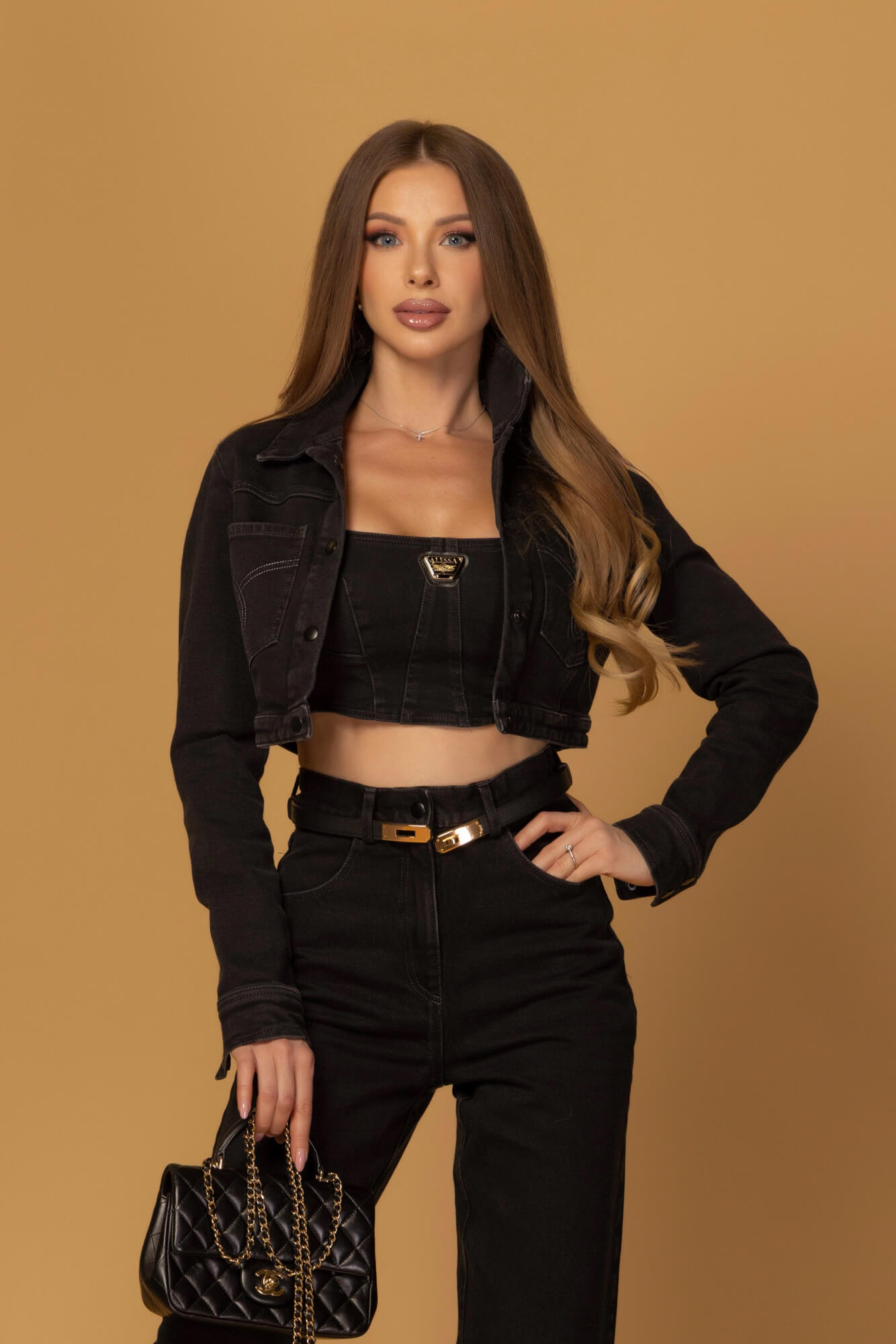 Denim Society Τζιν Με Ίσια Γραμμή - Black - Εικόνα 20