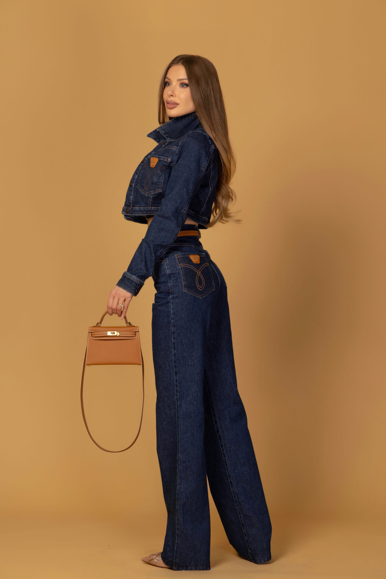 Denim Society Κροπ-Τοπ Από Ντένιμ - Dark Blue - Εικόνα 24