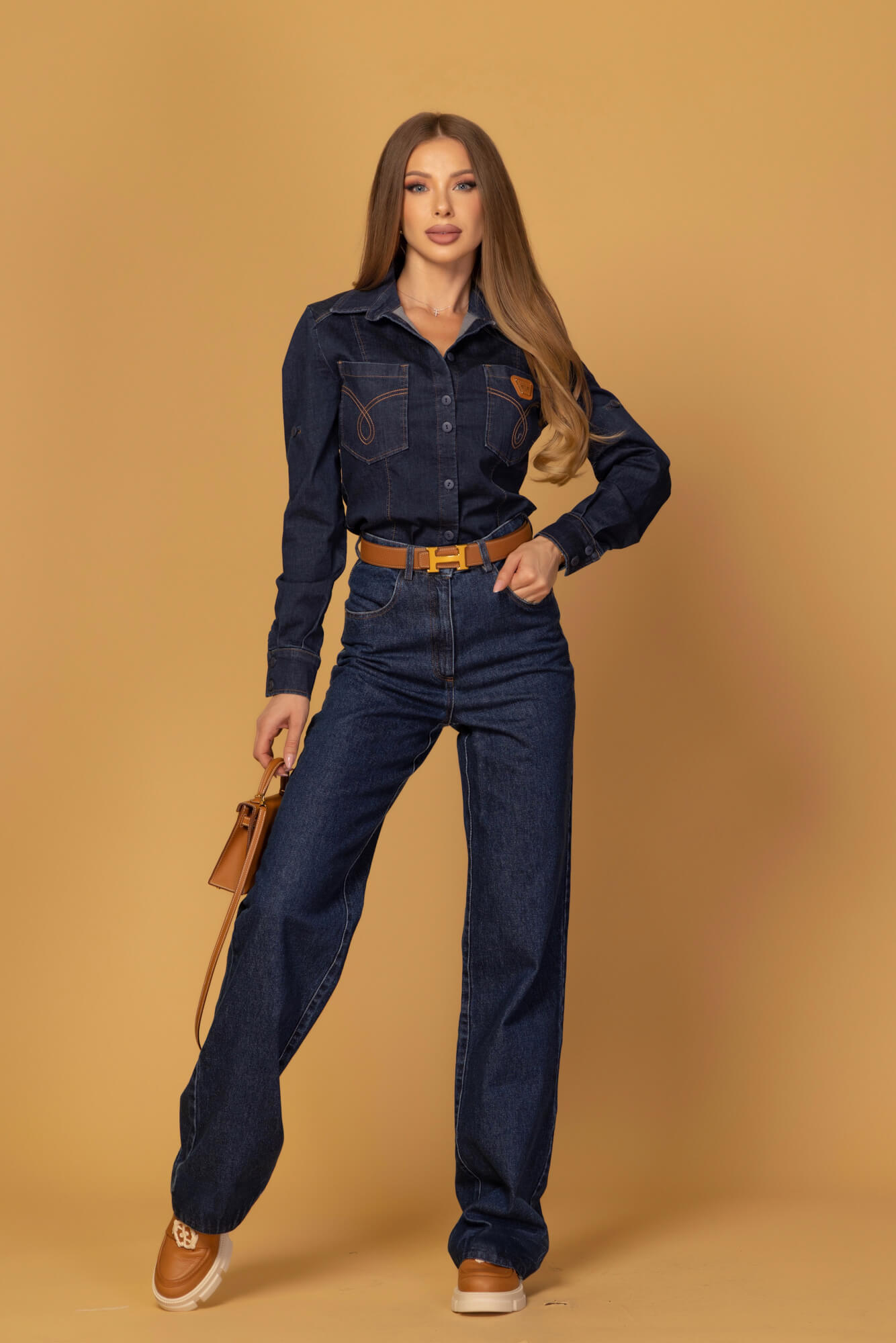 Denim Society Πουκάμισο Από Ντένιμ - Dark Blue - Εικόνα 11