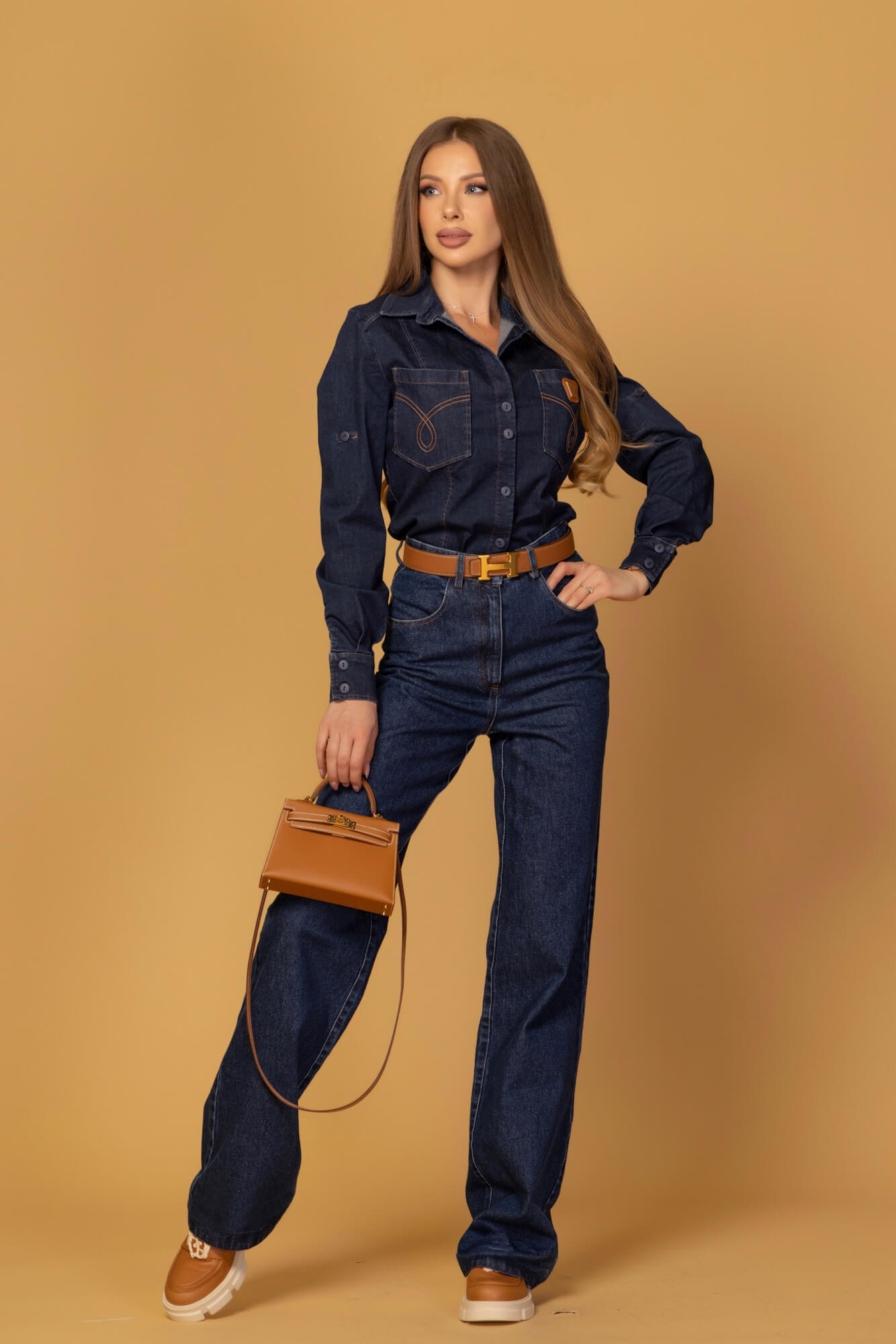 Denim Society Πουκάμισο Από Ντένιμ - Dark Blue - Εικόνα 13