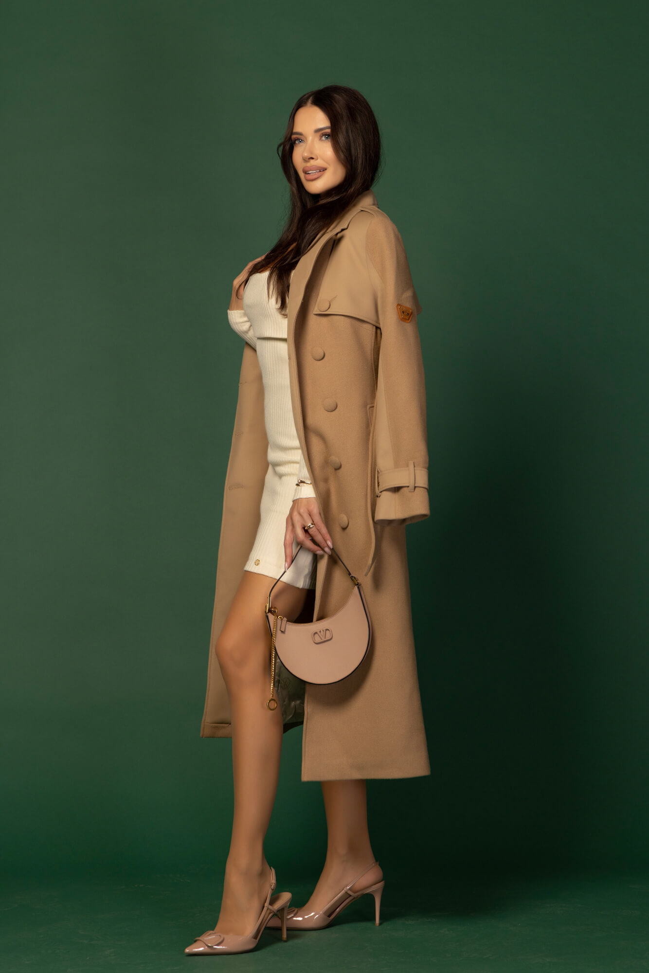 Signature Luxe Παλτό Με Μαλλί - Mocha - Εικόνα 27