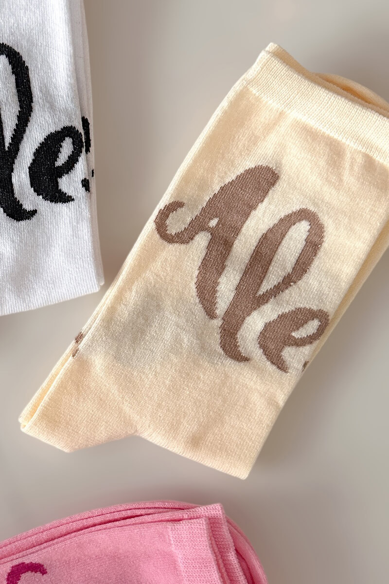 Brand Of The Year Κάλτσες Μεσαίου Μήκους - Soft Beige - Εικόνα 16