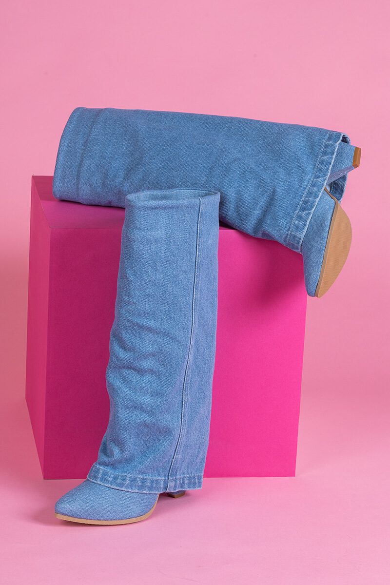 Strut Perfection Μπότες - Denim - Εικόνα 17