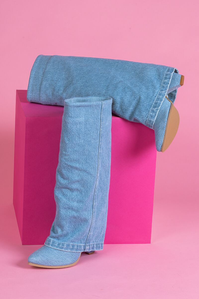 Strut Perfection Μπότες - Light Denim - Εικόνα 7