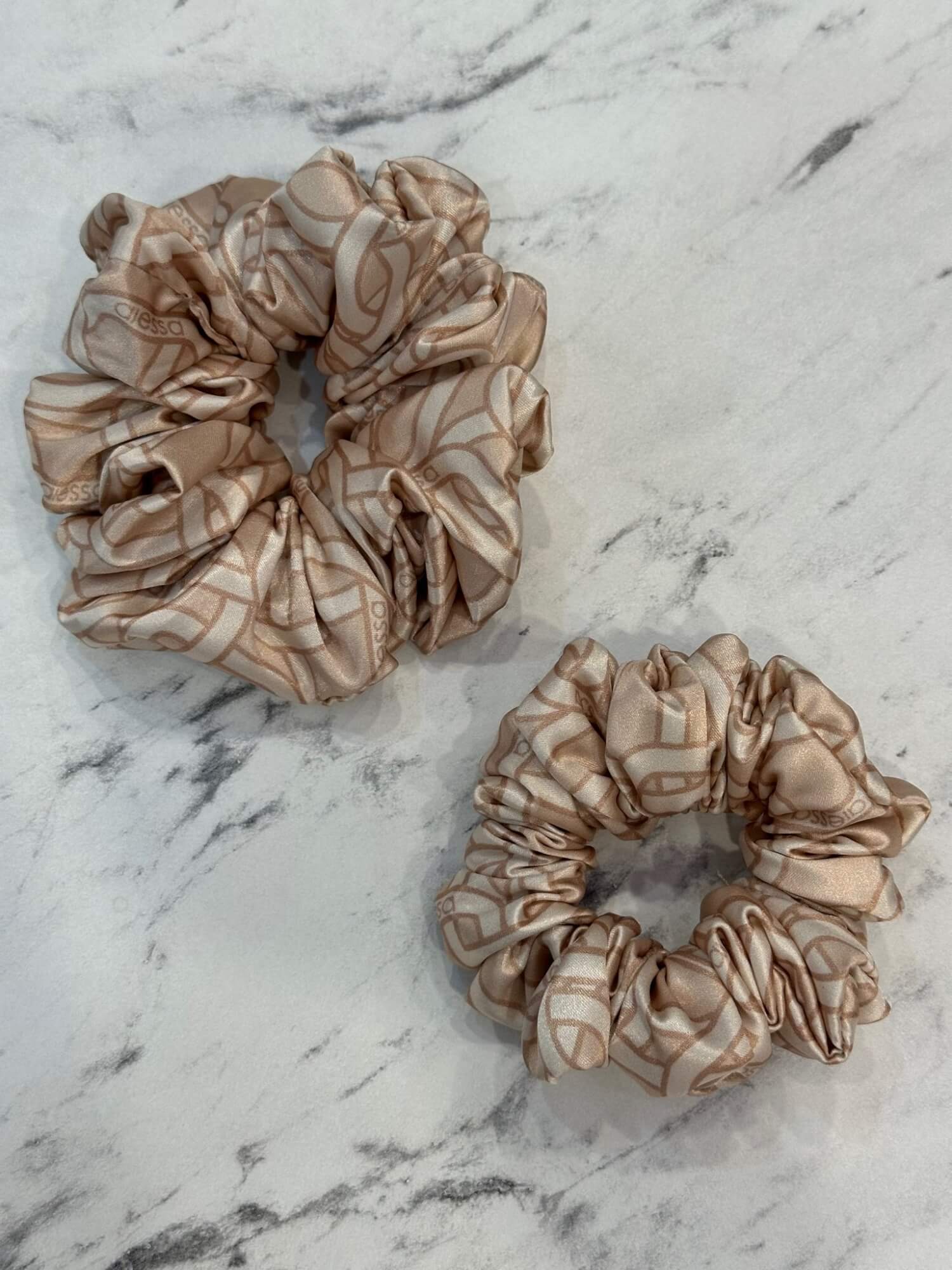 Over The Rainbow Scrunchie μεγάλο - Luxury Nude - Εικόνα 10