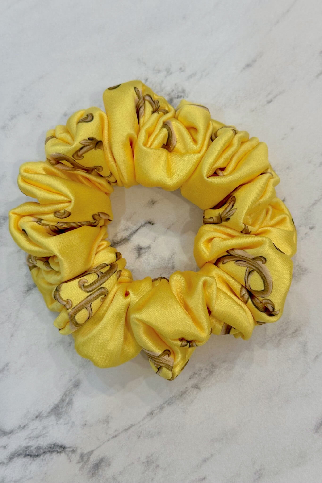 Alessa Rococo Scrunchie - Κίτρινο Μικρό - Εικόνα 10
