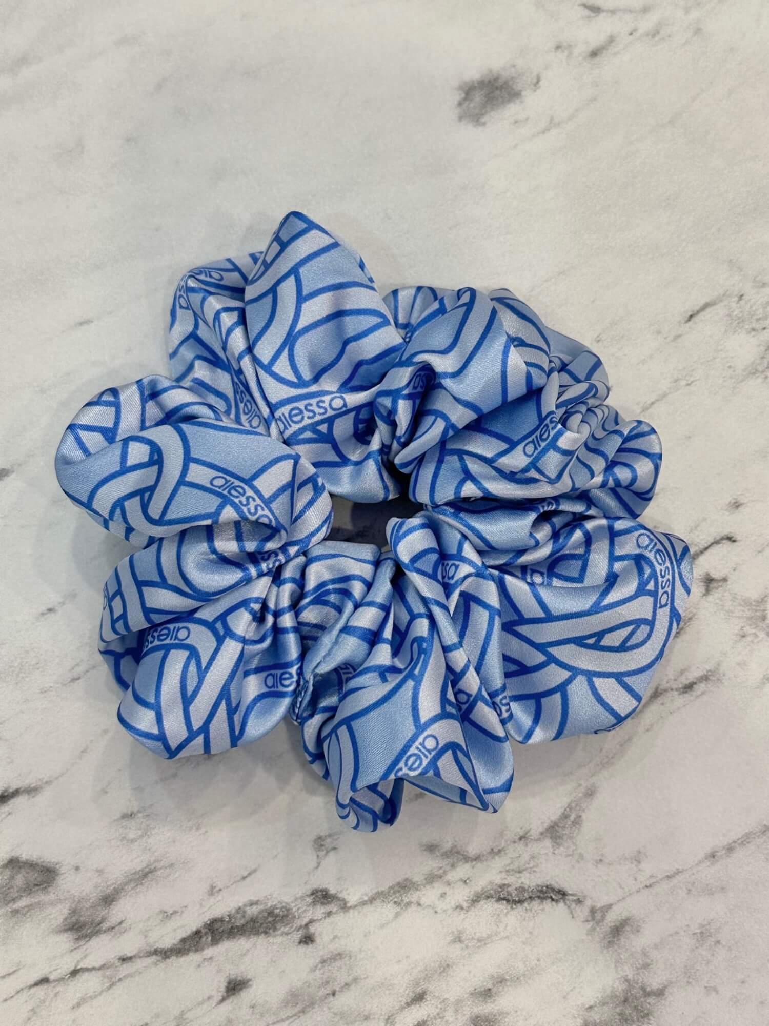 Over The Rainbow Scrunchie μεγάλο - Luxury Blue - Εικόνα 6