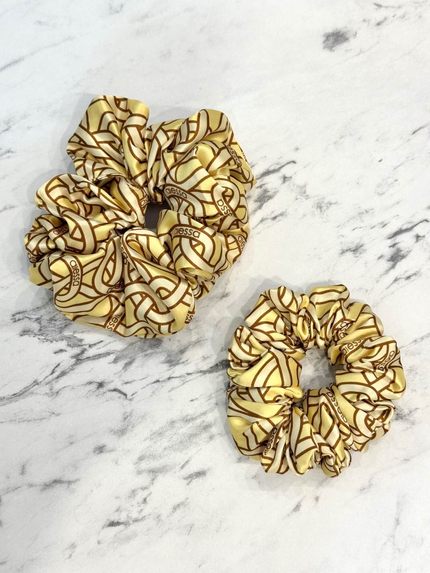 Over The Rainbow Scrunchie μεγάλο - Luxury Yellow - Εικόνα 9