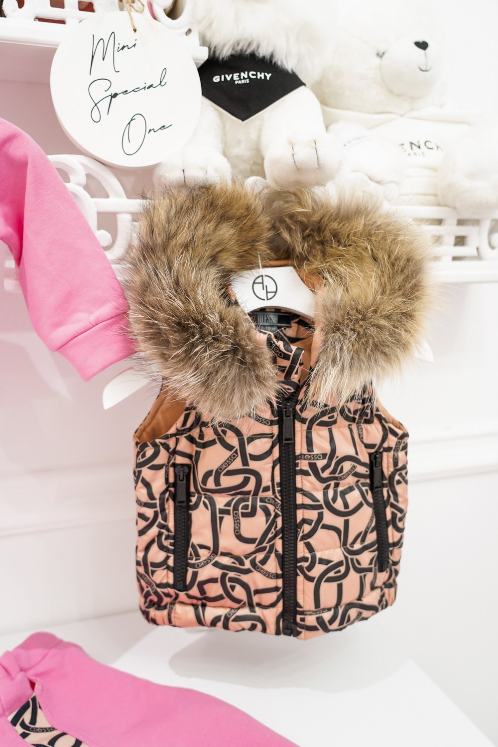 Fluffy Dreams Mini Γιλέκο με Φυσική Τρίχα - Luxury - Εικόνα 20
