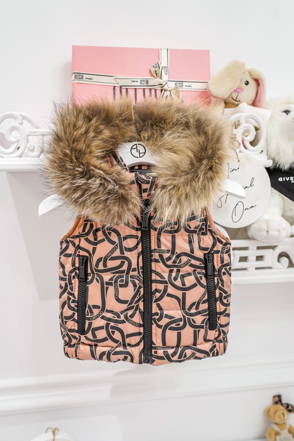 Fluffy Dreams Mini Γιλέκο με Φυσική Τρίχα - Luxury - Εικόνα 18