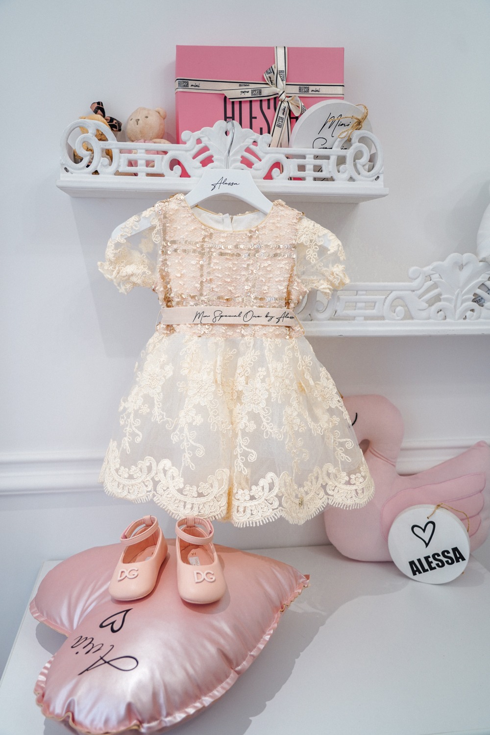 Devilish Beauty Alessa mini Φόρεμα από Μπουκλέ και Δαντέλα - Εικόνα 6