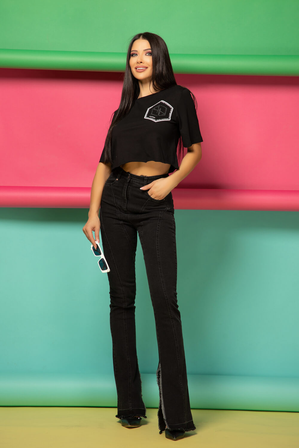 For Your Eyes Only Κοντό T-Shirt Από Βαμβάκι - Black - Εικόνα 11
