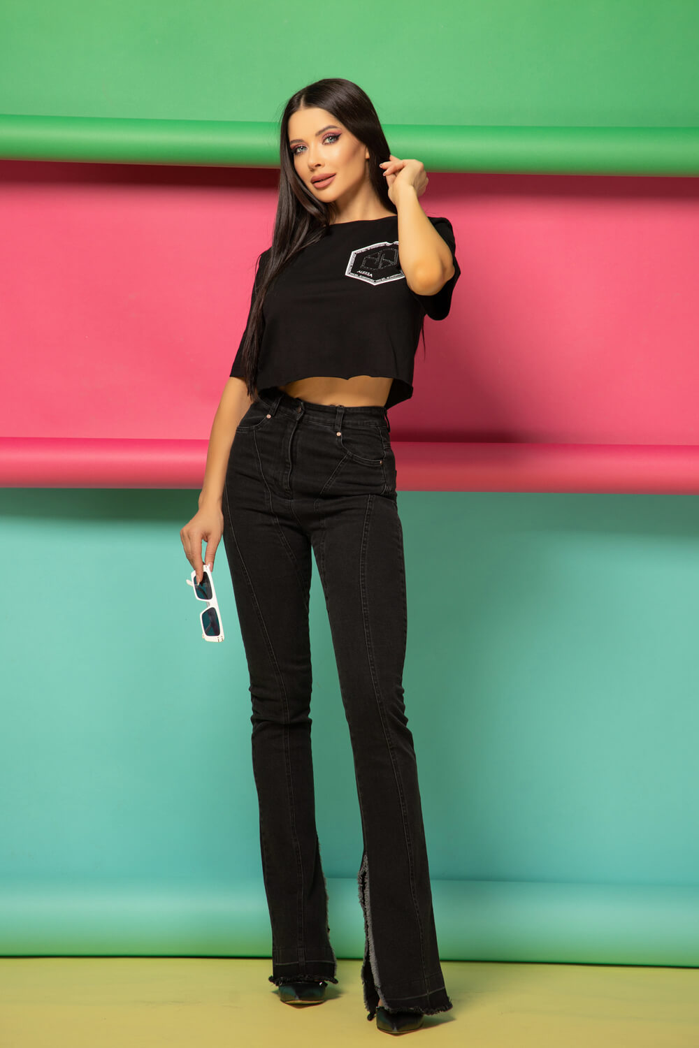 For Your Eyes Only Κοντό T-Shirt Από Βαμβάκι - Black - Εικόνα 12