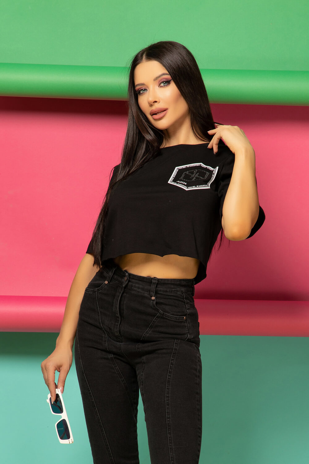For Your Eyes Only Κοντό T-Shirt Από Βαμβάκι - Black - Εικόνα 13