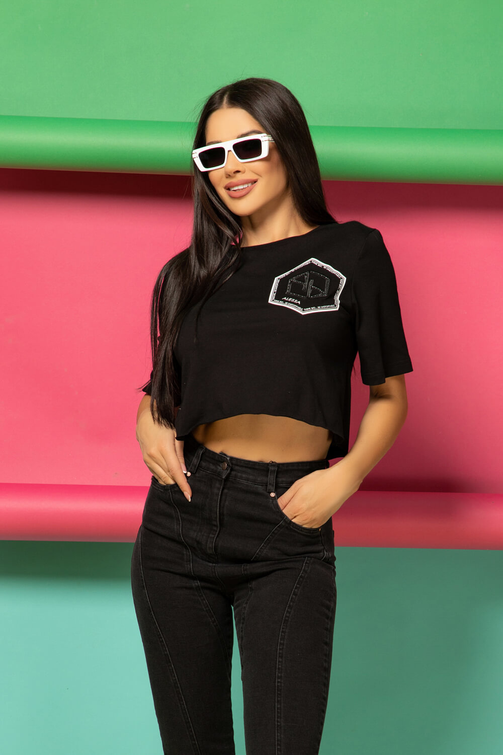 For Your Eyes Only Κοντό T-Shirt Από Βαμβάκι - Black - Εικόνα 15