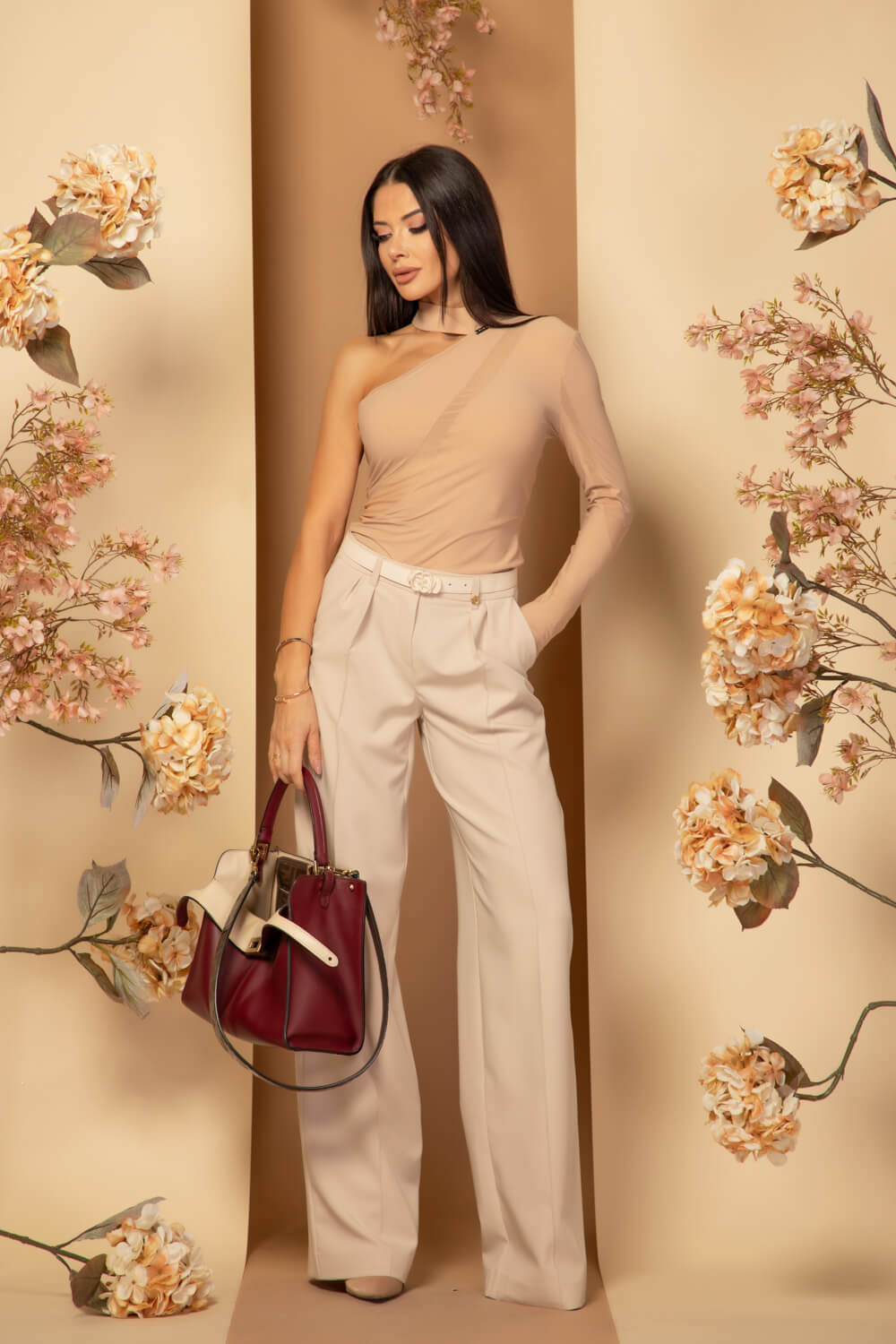 Oversized Nonchalance Παντελόνι - Soft Beige - Εικόνα 28