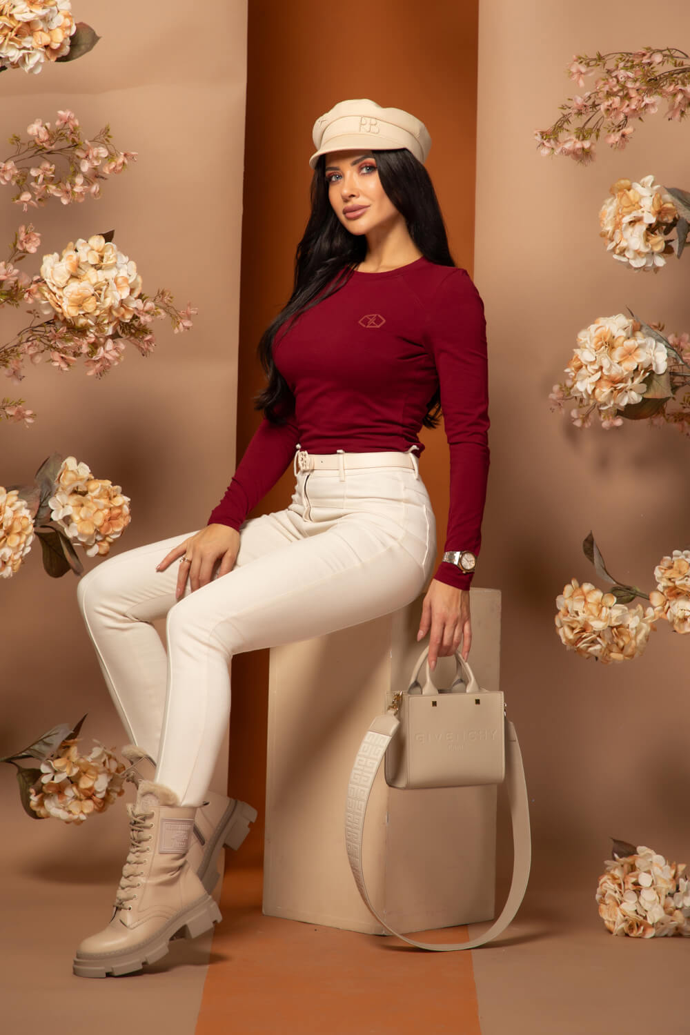 Flawless Flow Μπλύζα Με Μακρύ Μανίκι - Burgundy - Εικόνα 10