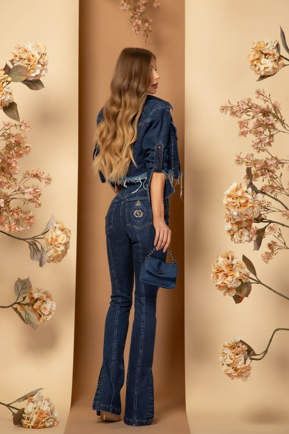 Luxury Classic Τζιν Με Σχισμές - Dark Blue - Εικόνα 18