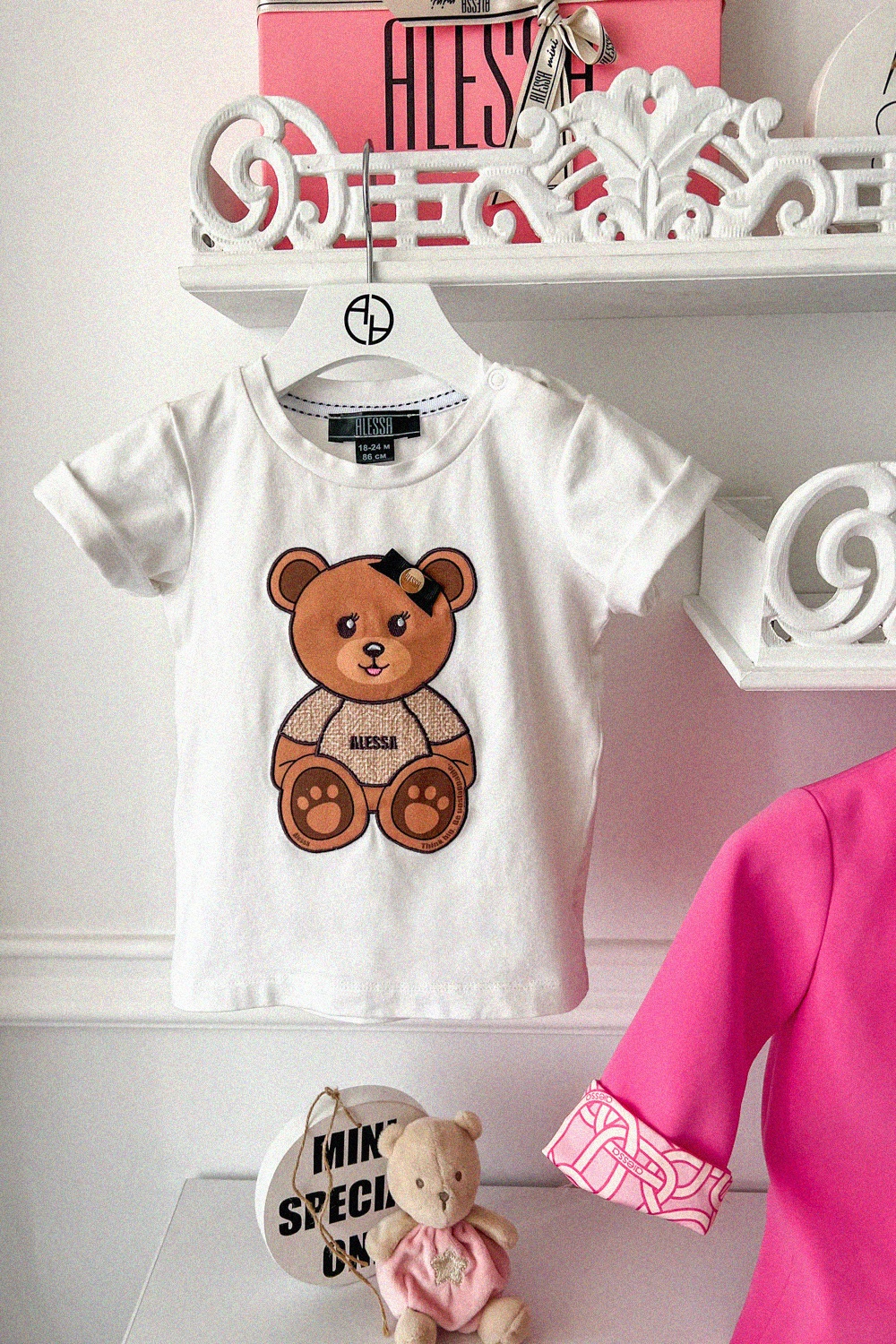 Alessa Bear Mini T-Shirt - Εκρού - Εικόνα 20