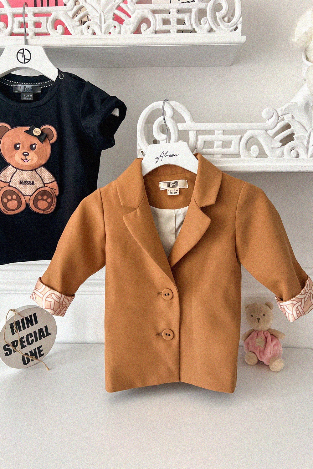 Alessa Bear Mini T-Shirt - Μαύρο - Εικόνα 12