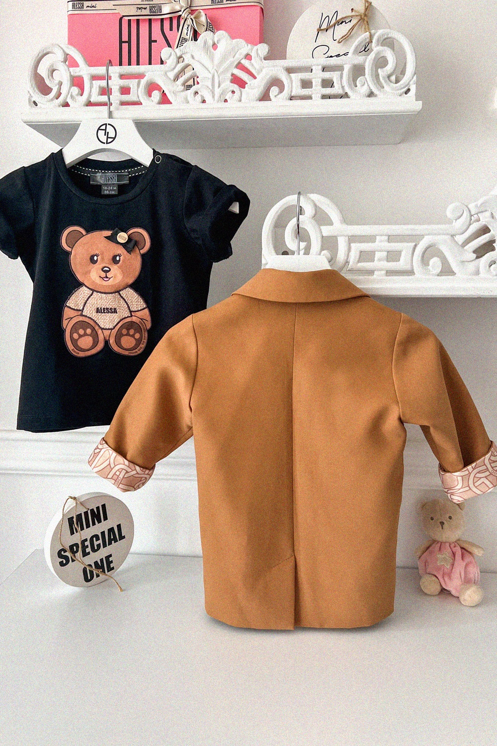 Alessa Bear Mini T-Shirt - Μαύρο - Εικόνα 9
